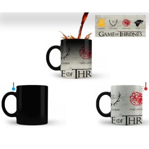 Caneca Mágica Game Of Thrones COM SEU NOME Série de Porcelana - Vários modelos (Muda de Cor)