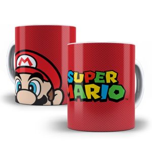 Caneca de porcelana - SUPER MARIO - 325ml - PRONTA ENTREGA