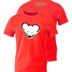 Camiseta Com Nome Do Robson Rato Nas Costas Camisa Vermelha