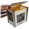 Caixinha Mdf Personalizada Foto Tampa Led Presente Luminaria