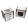 2 Caixa Mdf Personalizada Foto Tampa Led Presente Luminaria