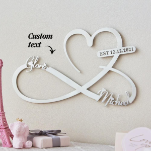 Coração em mdf decorativo decoracao parede quarto personalizado