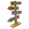 placa indicativa seta mdf personalizado