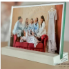 Quadro de mesa branco e acrilico personalizado
