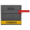 Caixa De Correio Carta Grade Horizontal, Portao Basica Cor Cinza Personalizado