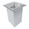 Lixeira Inox Para Embutir Capacidade 5 Litros Metais Personalizado