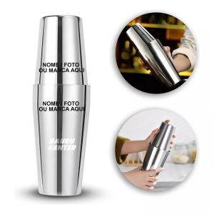 Coqueteleira de boston Personalizada Aço Inox 500ml C/ Coador Drinks Caipirinha Bar