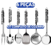 Conjunto Utensílios Cozinha Aço Inox Personalizado nome