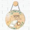 Quadro de parede porta maternidade mdf personalizado com nome