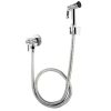 Ducha Higiênica Quadrada Luxo Metal Cromada Completa ¼ Volta Personalizado