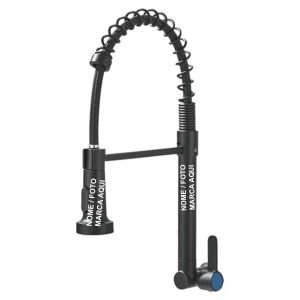 Torneira Cozinha Parede Gourmet Standard Preto Fosco Civitt Personalizado