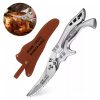 Tesoura De Cozinha Multifucional Inox Corta De Frango Peixe Personalizado
