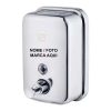 Dispenser Inox Sabonete Líquido Álcool Gel 500 ml Manual de Parede Banheiro Personalizado