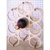 Porta 9 vinhos de mdf