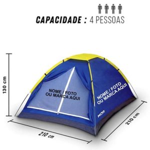 Barraca Camping Iglu 4 Lugares Pessoas Acampamento Personalizado