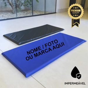 Colchonete p/ Academia Premium 90x40x3 cm Espuma Macia D23 Impermeável Compacto Fit Mat Yoga Pilates Personalizado