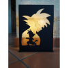 Quadro decorativo goku dragon ball de parede mdf led rgb