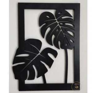 Quadro decorativo planta parede mdf