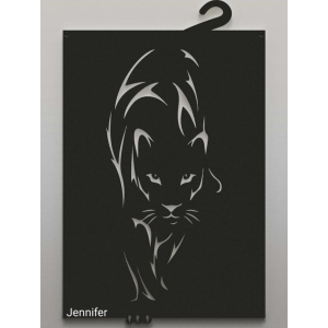 Quadro decorativo tigre mdf personalizado