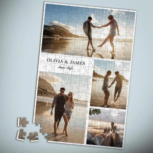 Quebra cabeça personalizado casal namorados com sua foto em mdf