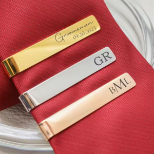 Prendedor Clipe De Gravata Com Nome Personalizado Aço Inoxidável  Escritório , Presentes De Casamento personalizado com