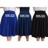 Saia Midi Godê Lisas Sem Cinto Moda Feminina Personalizado