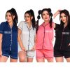 Pijamas Femininos Amamentação Abertos Curtos Gestante Personalizado