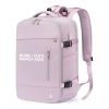 Mochila rosa Office Notebook Com Cabo Usb Preta Gamer Personalizada