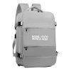 Mochila branca gelo Office Notebook Com Cabo Usb Preta Gamer Personalizada
