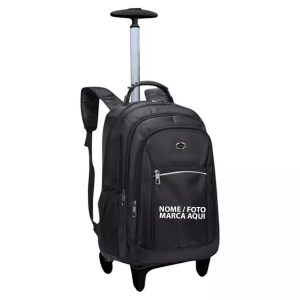 Mochila Escolar De Rodinha Reforçada Juvenil Colégio Personalizada