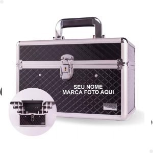 Maleta De Maquiagem Profissiona Grande Personalizada Nome Foto