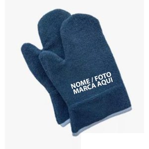 Par Luva Térmica alta temperatura Cozinha Forno Industrial 35cm Personalizada