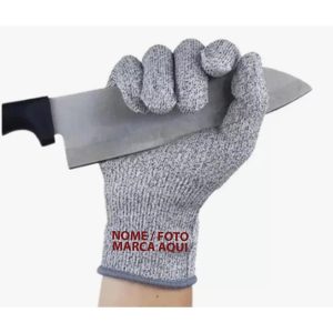 Luva De Açougueiro Fios De Aço Inox Anti Corte Alta Proteção Personalizada