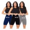 Bermuda legging ciclista lisa cintura alta short fitness excelente qualidade compressão Personalizado