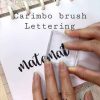 Blister Carimbo Transparente acrilico lettering Letras ou frases cada unidade Personalizado