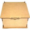 Caixa Lisa Para Lembrancinhas Em Mdf Cru 14x14x8,5