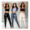 Calca feminina cintura alta com lycra elastano modeladora skinny Personalizado
