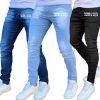 Calça Jeans Skinny Masculina Com Lycra Estica Muito Personalizada