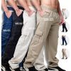 Calças Cargo Masculino Feminino Skate Larga Cordão Personalizada
