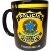 Caneca De Cerâmica Preta Polícia Rodoviária Federal Prf