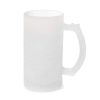 Caneca de Chopp em Vidro Jateado para Sublimação modelo 1 - 475ml