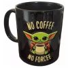 Caneca Porcelana Star Wars Preta No Coffee No Force