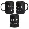 Caneca Preta Série Friends Personalizada Com Nome