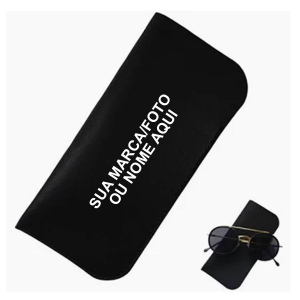 Capa Óculos Case Guarda Porta Estojo Para Oculos De Sol Capinha Personalizada Nome Foto Marca
