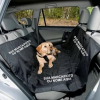 Capa Protetora Pet Impermeável De Banco De Carro contra pelos formato u dois lados Personalizada Nome Foto Marca