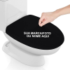 Capa tampa de Vaso Sanitário Privada Personalizada Nome Foto Marca