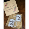 Convite padrinhos casamento - Caixa MDF