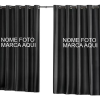 Cortina Blackout Em Tecido 2,80X1,80 Corta Luz 100% sem varão Personalizado Nome Foto Marca
