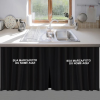 Cortina De Pia Oxford Liso 2,80x0,80 Cozinha Balcão P/ Varão Personalizado Nome Foto Marca