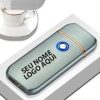 Esqueiro Eletrônico Elétrico Usb Com Botão Anti Vento isqueiro Recarregável Portátil Luxo